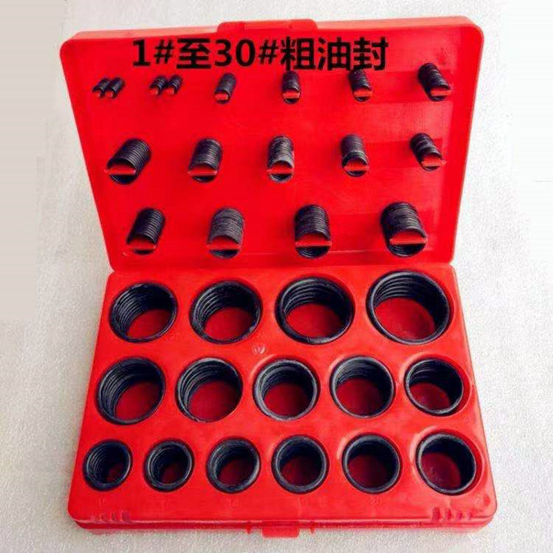 China NBR O-Ring-Kit 5A Schwarz 30 Größen 90 Duro 382-teiliges O-Ring-Kit